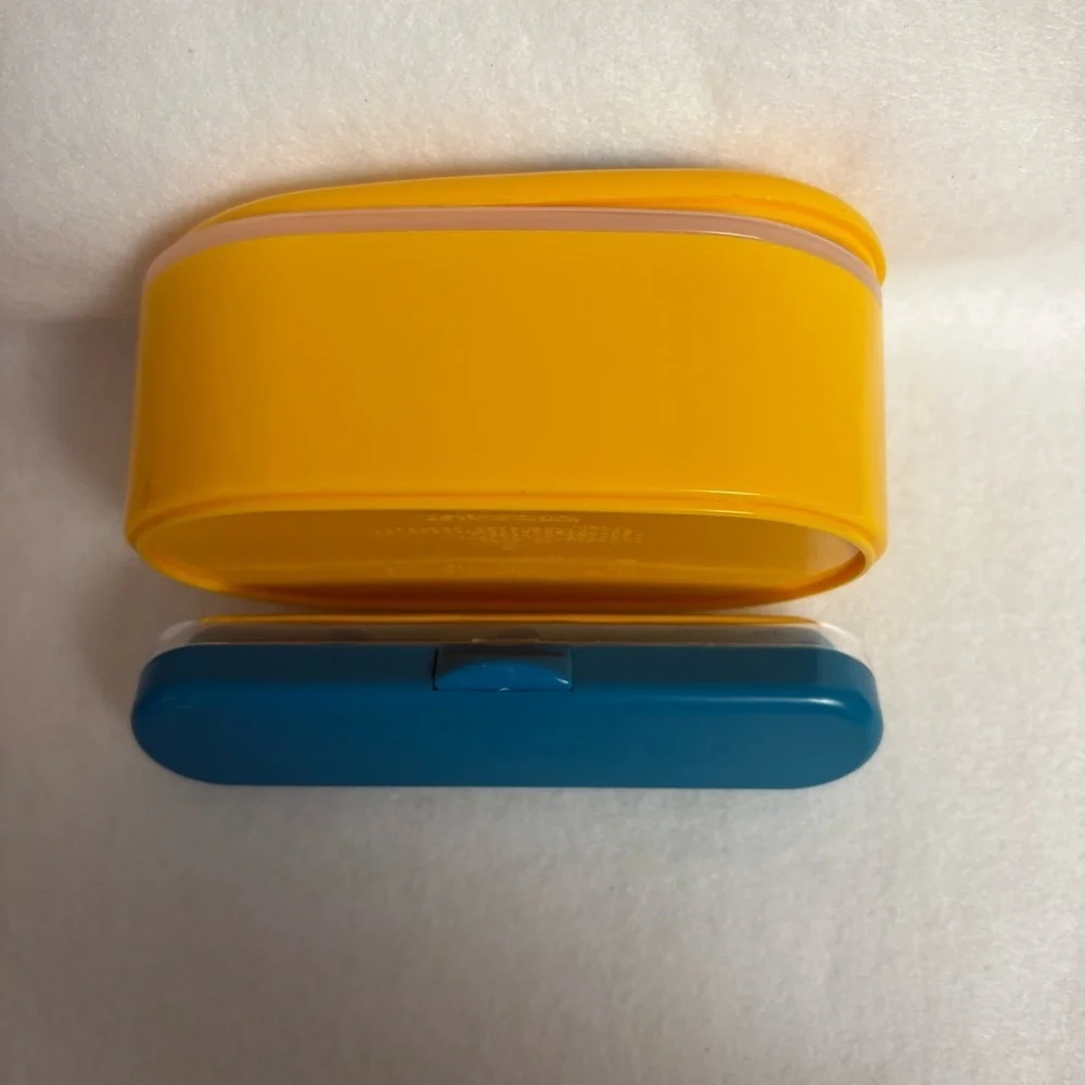 Lilo & Stitch Set of 2 Bento Box Blue Utensil Case Disney Japan